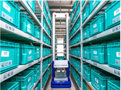 库宝箱式仓储机器人haipick喜获 2019 2020双年度agv amr创新产品奖